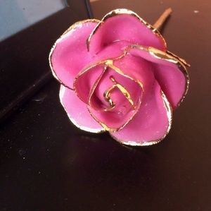 Real Rose Dipped and Preserved in 24K Gold